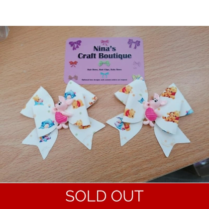 Disney Piglet Hair Bow Set